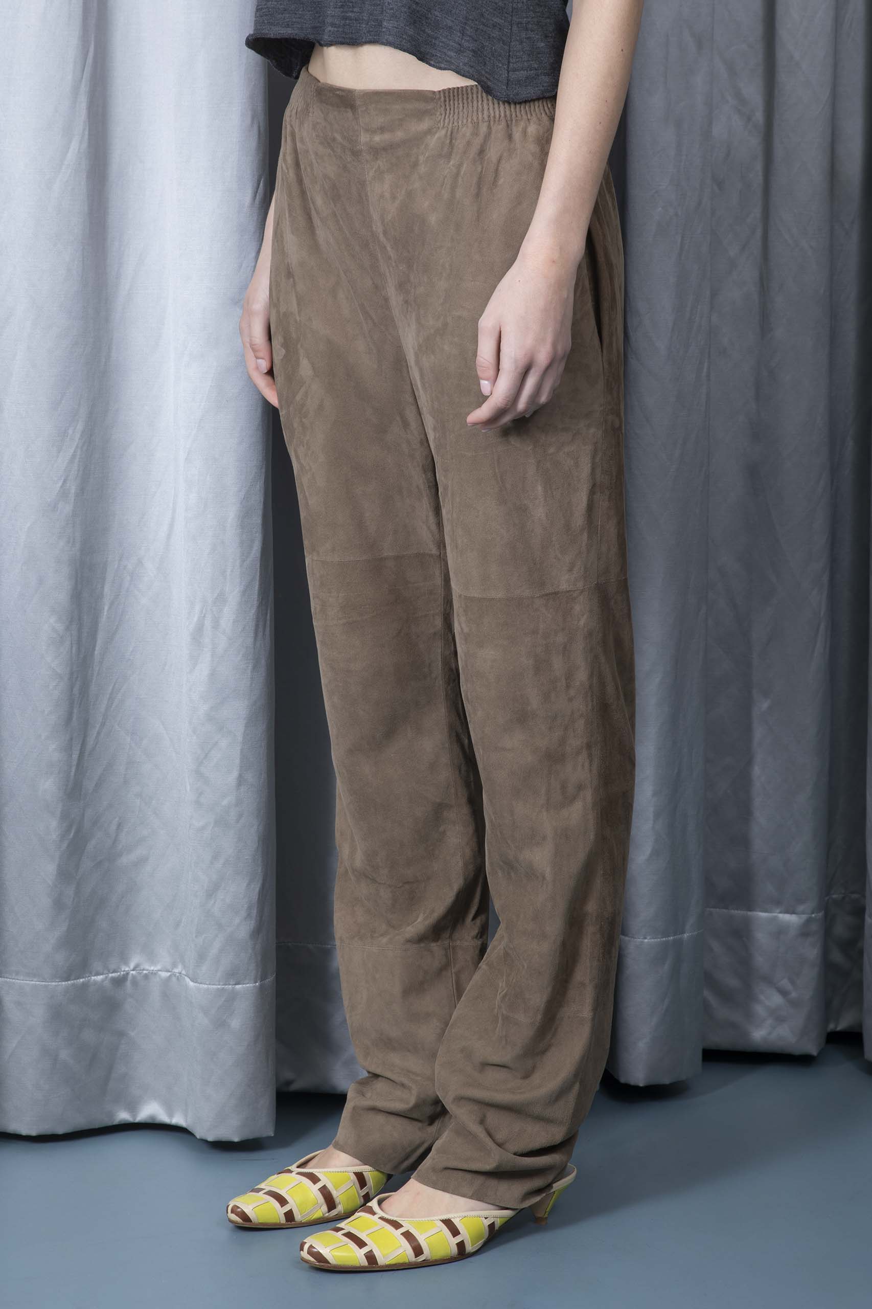 HERMÈS — Suede-leather pants (2/4)