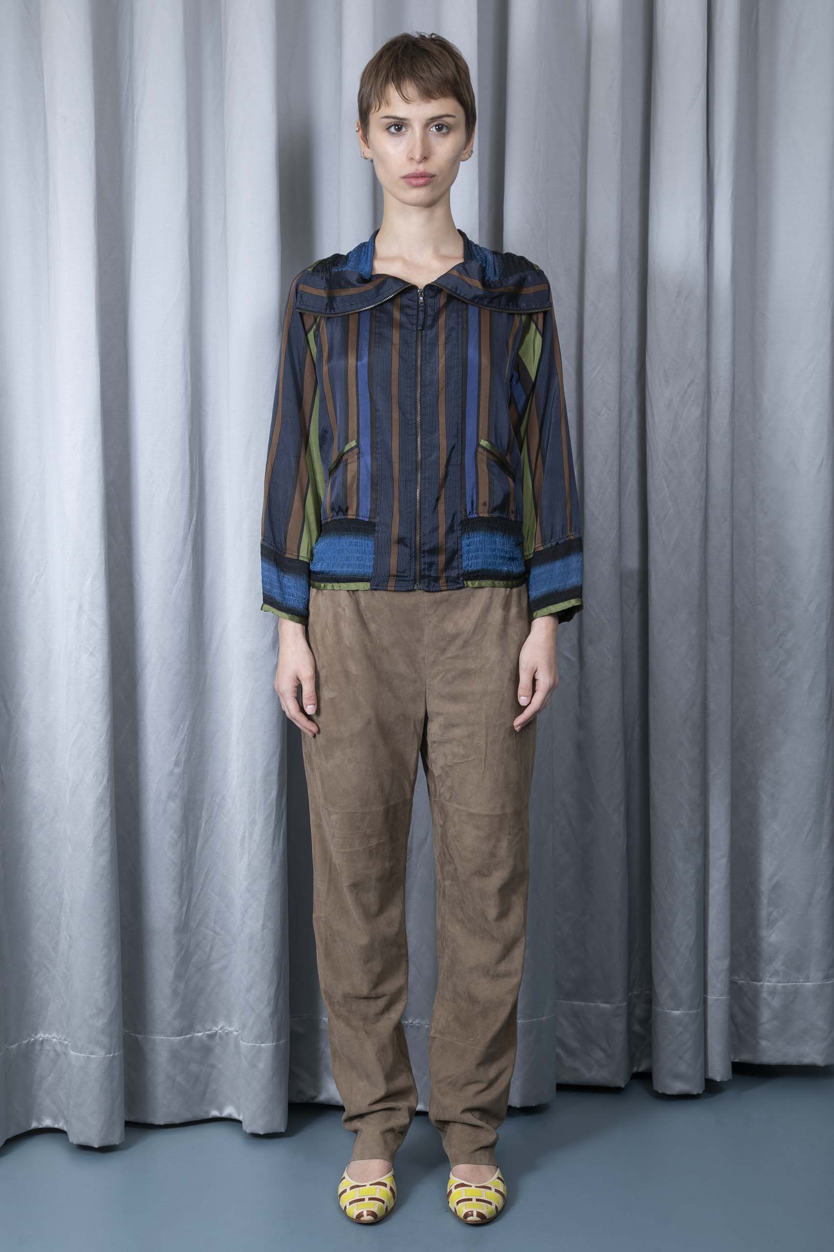 HERMÈS — Suede-leather pants (4/4)