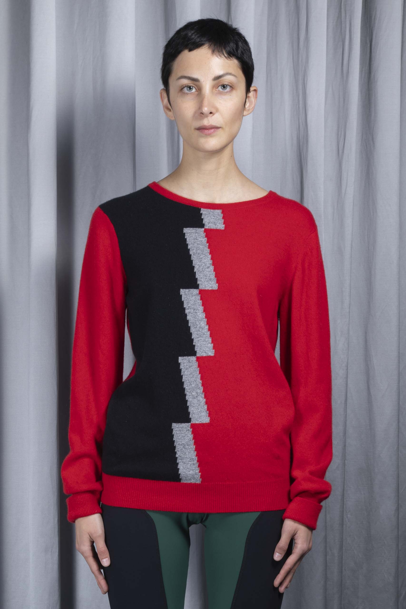 BALENCIAGA — Bolt cashmere sweater