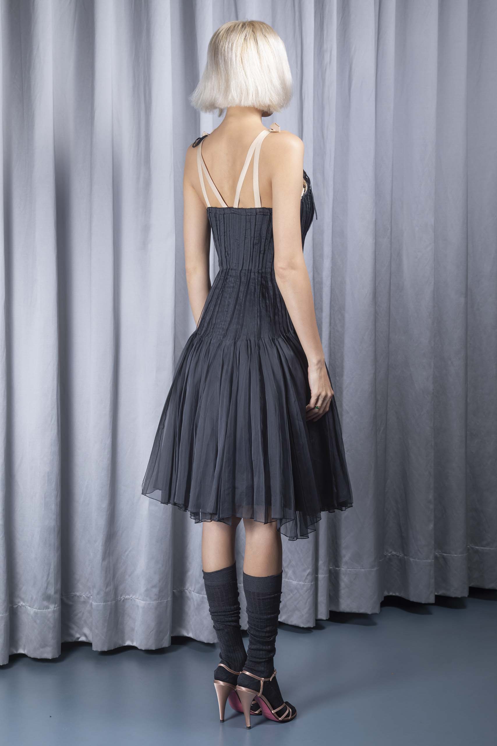 PRADA Built-in corset organza dress S/S 2004