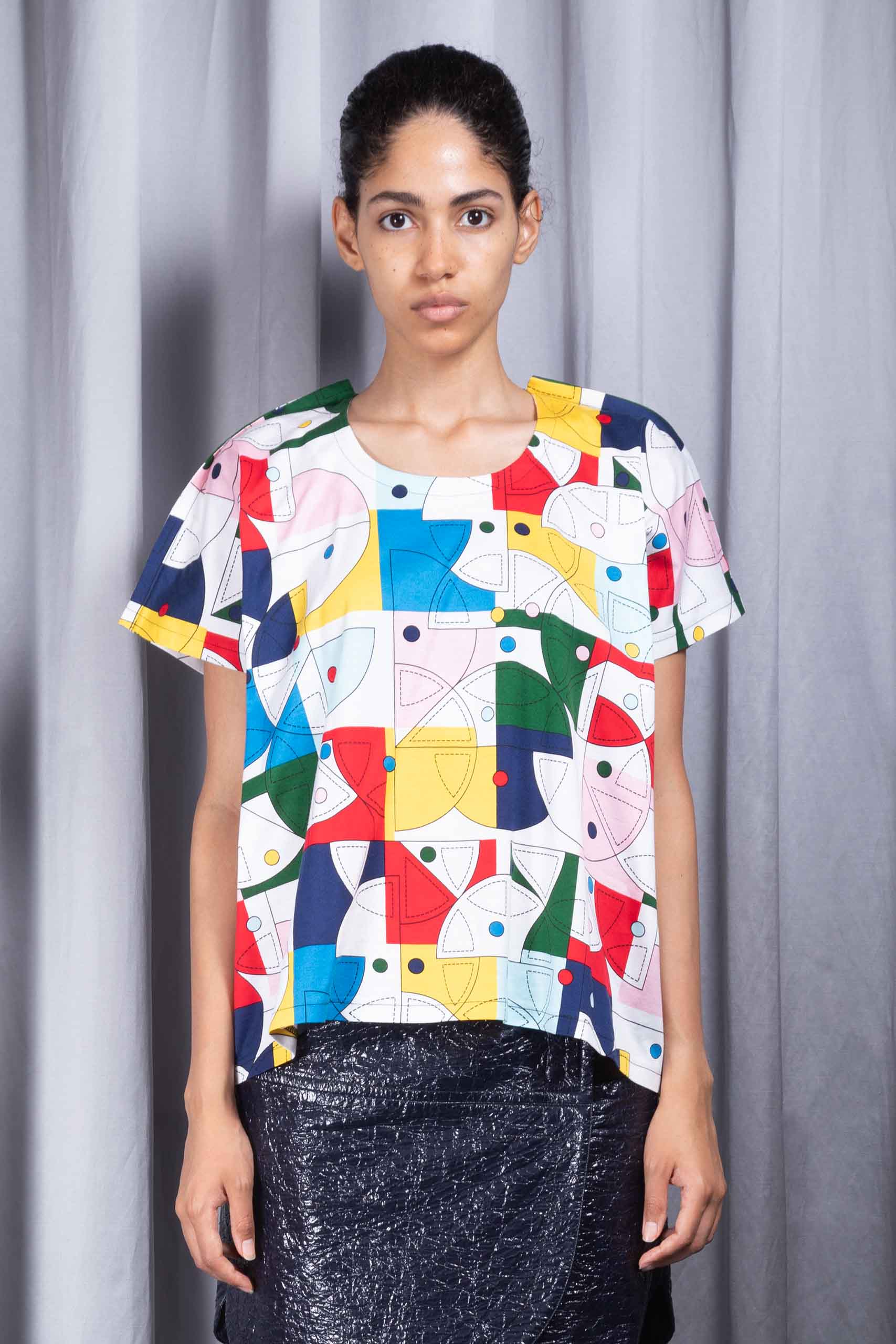 JUNYA WATANABE — Abstract print blouse