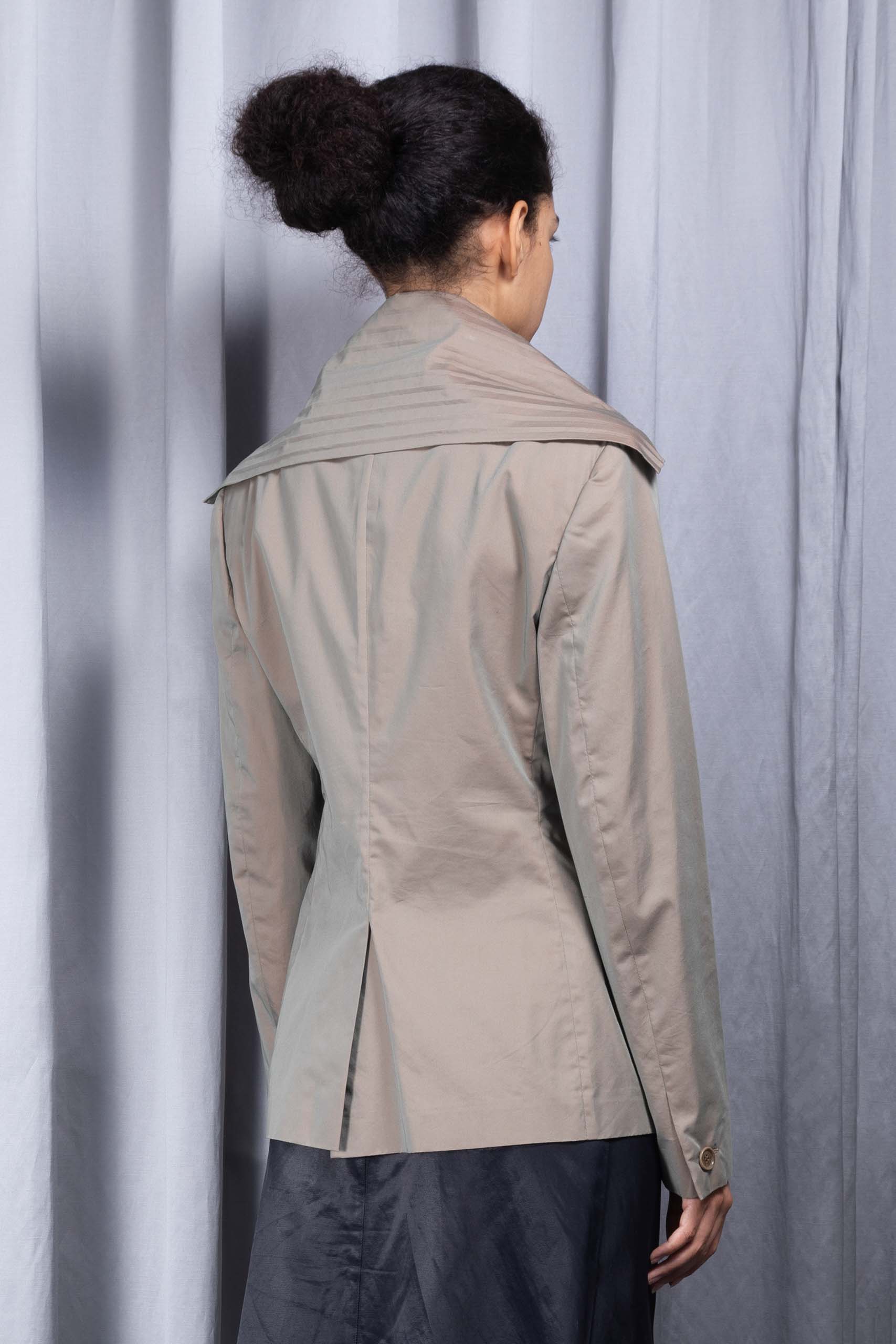 ROMEO GIGLI — Pleated collar jacket (3/4)