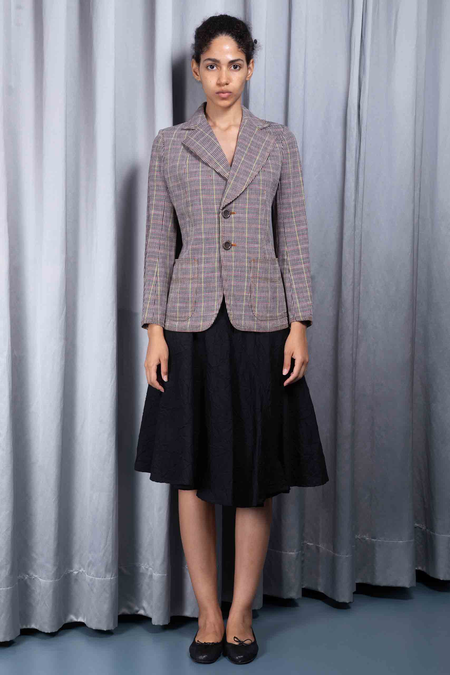 JUNYA WATANABE — Checkered canvas blazer (4/4)
