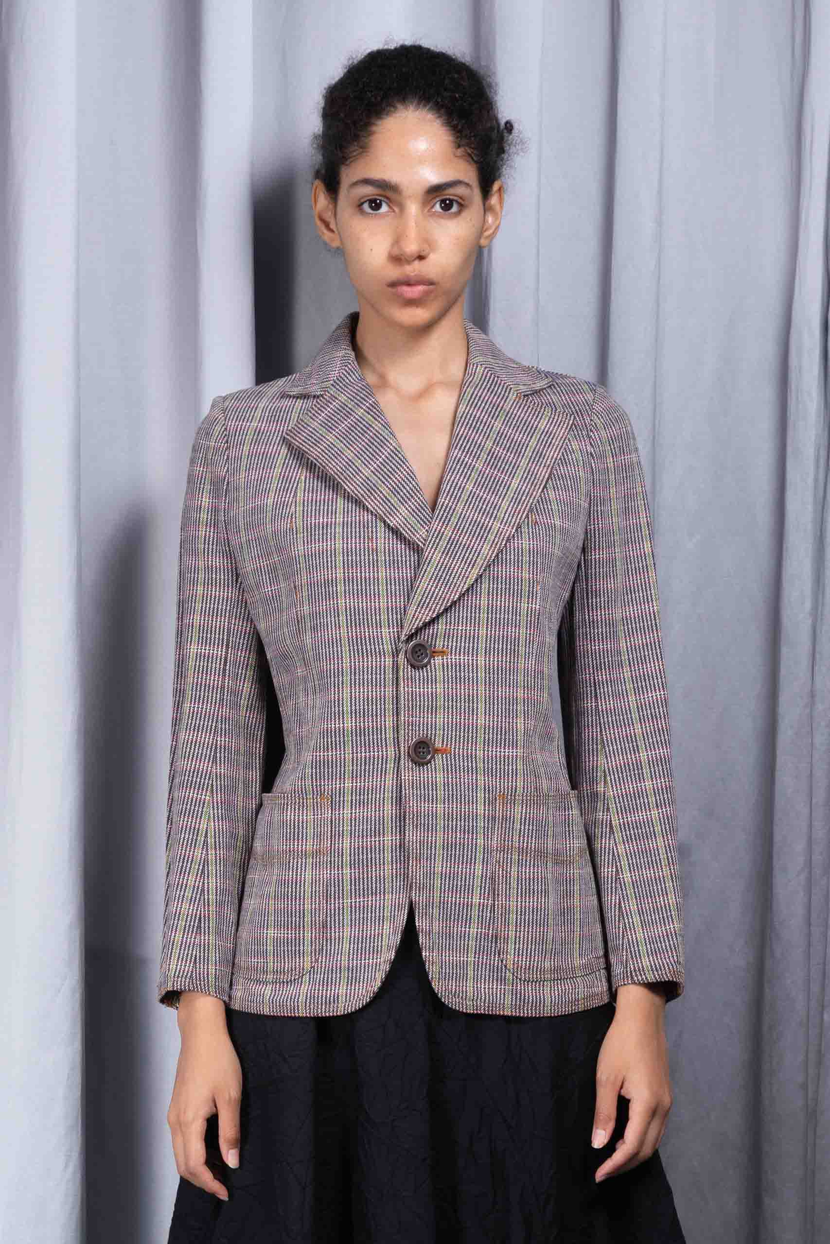 JUNYA WATANABE — Checkered canvas blazer