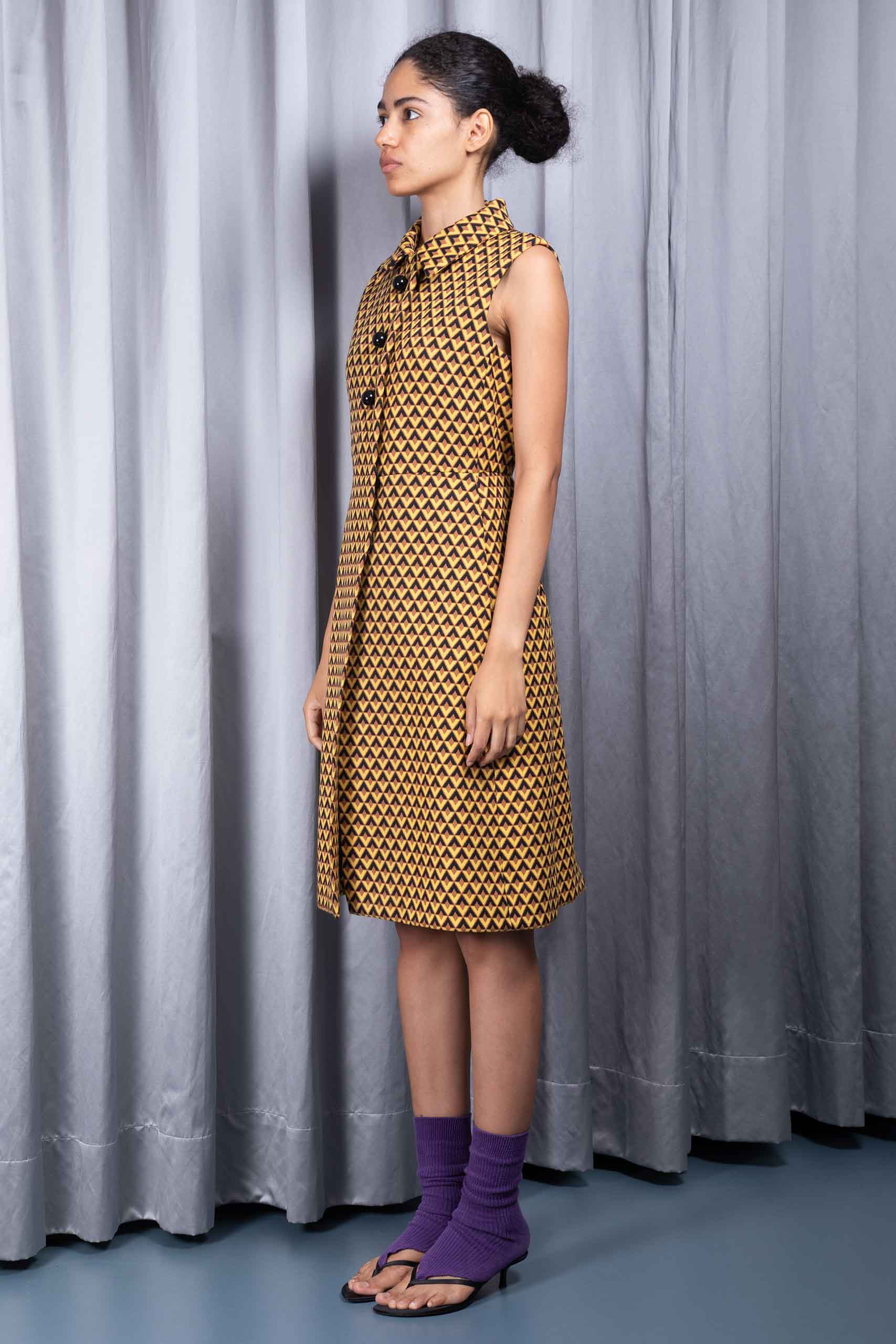 PRADA — Geometric-print robe manteau (2/4)
