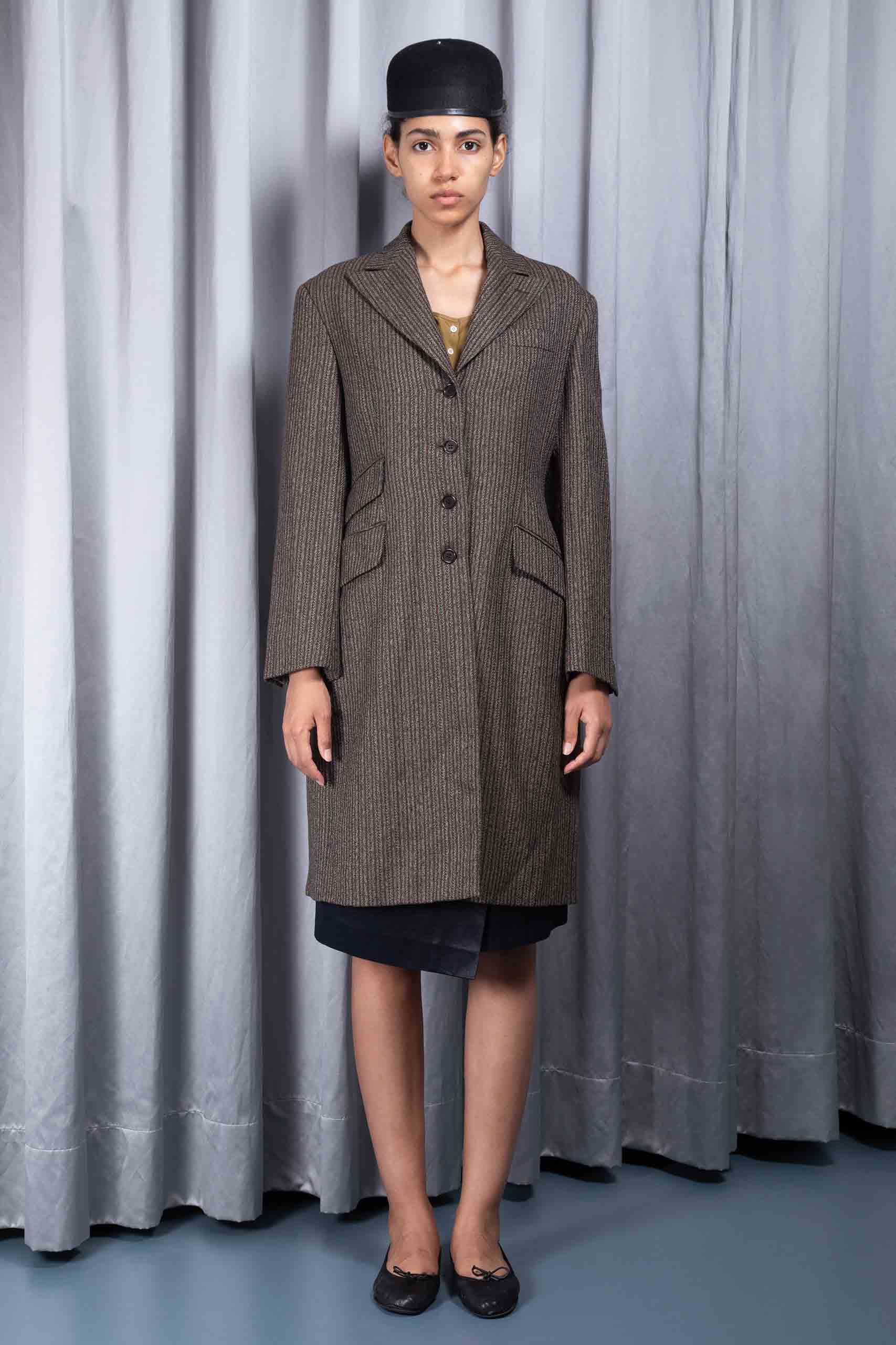 ROMEO GIGLI — Pinstriped wool coat