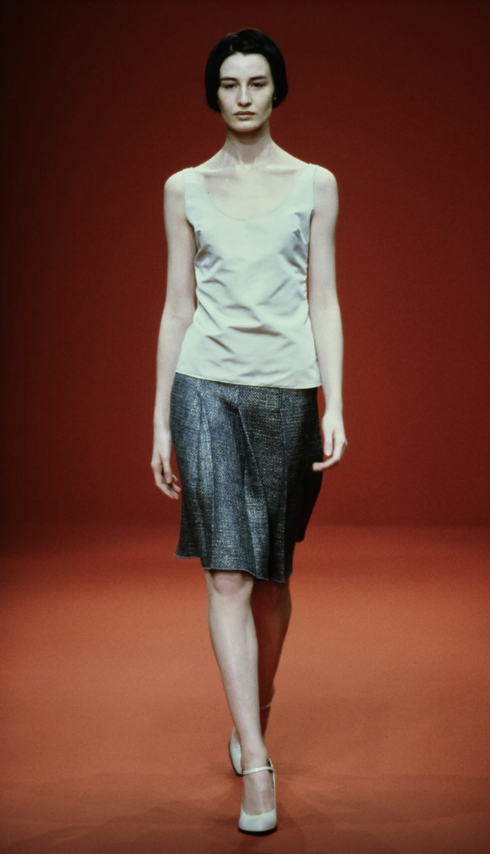 MIU MIU — Iridiscent wool-blend skirt (5/5)