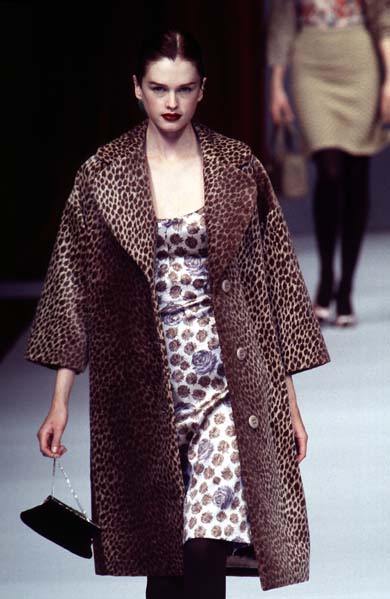 DOLCE & GABBANA, Leopard-print velvet coat, F/W 1996